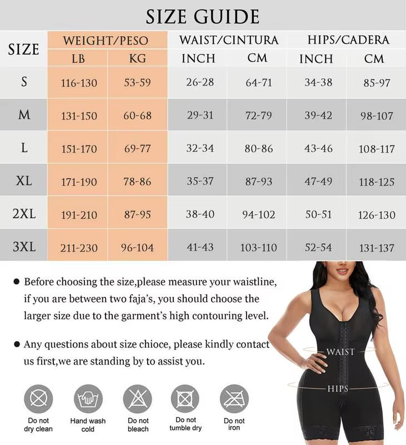 YIANNA Fajas Colombianas Shapewear for Women Tummy Control Full Shapewear Butt Lifter with Zipper Crotch
