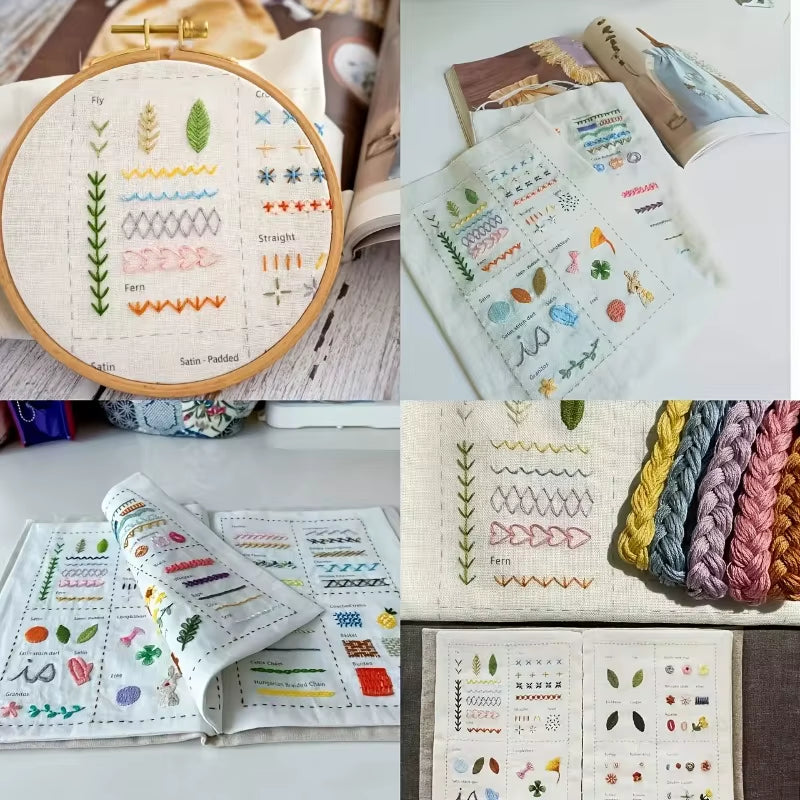 1 Set of Embroidery Embroidery Books, Stitch Books, DIY Stitch Books, Embroidery Sewing Books, Embroidery Sewing Books, Embroide