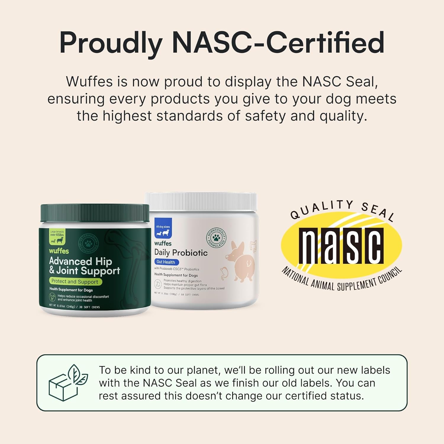 Hip & Joint Supplement and Daily Probiotic Bundle for Large Dogs