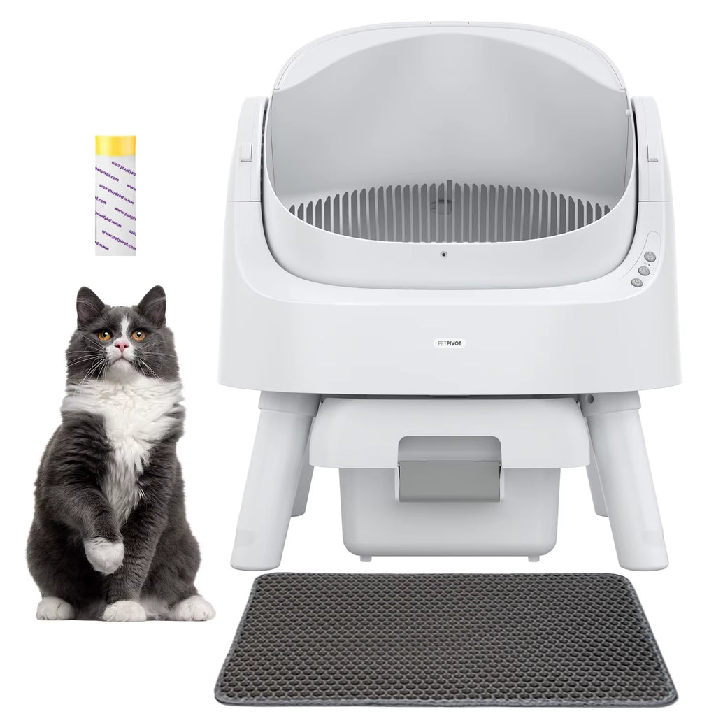 2024 Petpivot New Design Closed Automatic Intelligent Cat Litter Box Cat Toilet Cat Sandbox